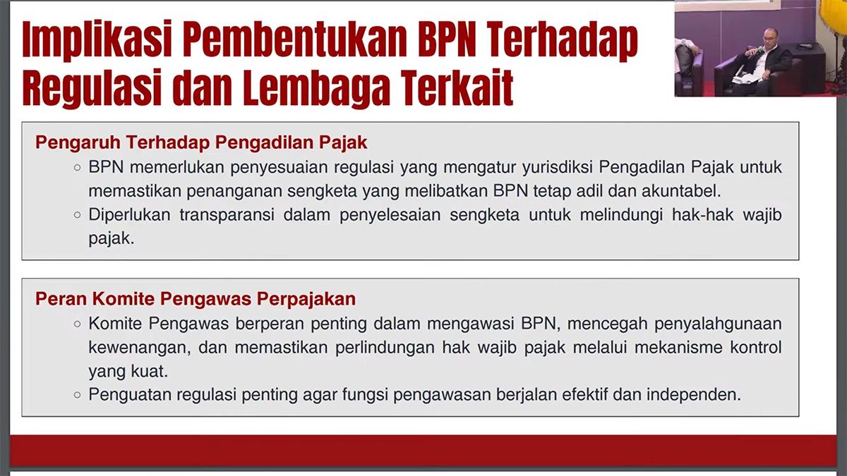 BPN Dibentuk, Pengadilan Pajak Harus Hadir untuk Lindungi Hak WP