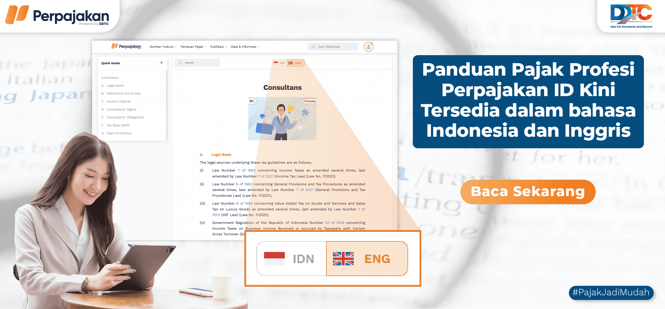 Butuh Artikel Panduan Pajak Berbahasa Inggris? Akses Perpajakan DDTC