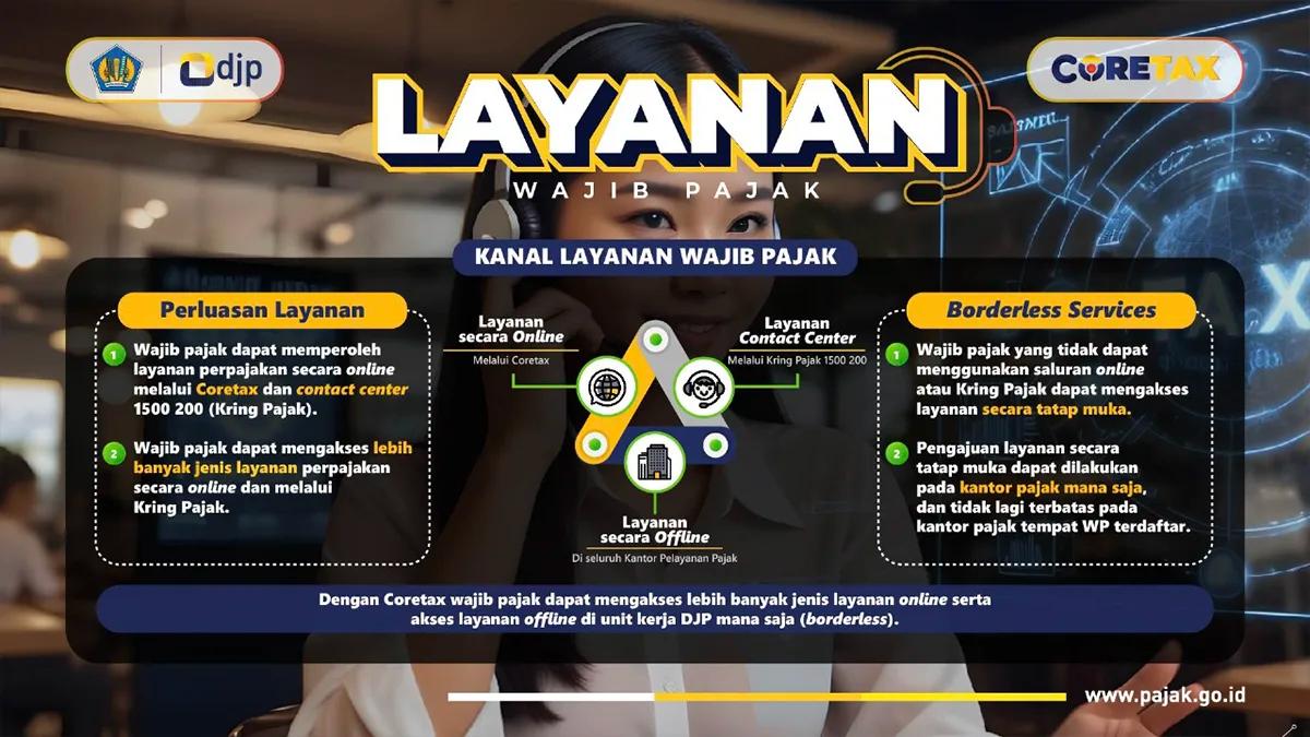 Coretax DJP, Layanan Tidak Hanya pada Kantor Pajak Tempat WP Terdaftar