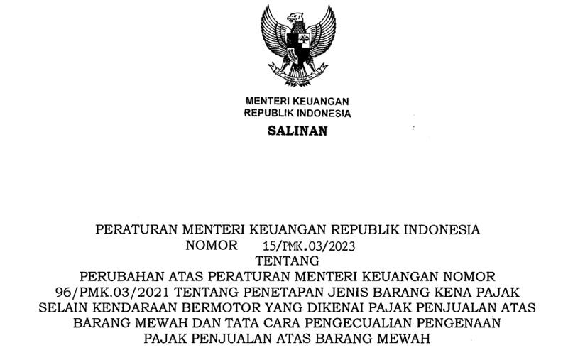 Direvisi, PMK Soal Barang Selain Kendaraan Bermotor yang Kena PPnBM