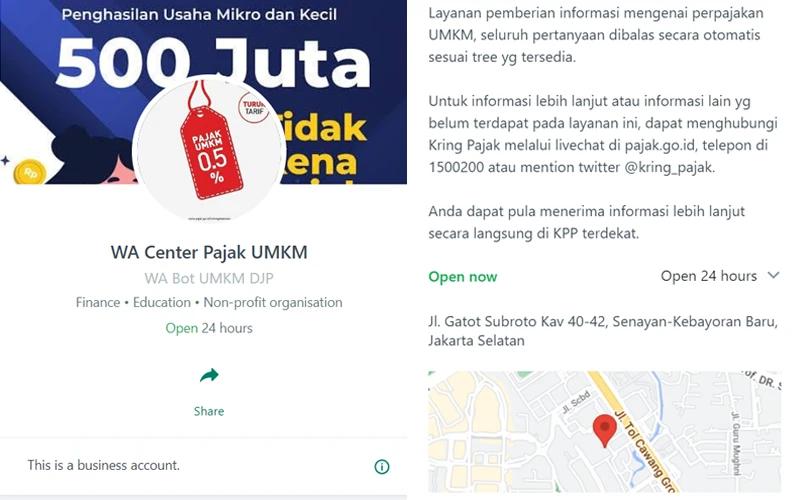 Ditjen Pajak Sediakan Layanan WA-bot UMKM