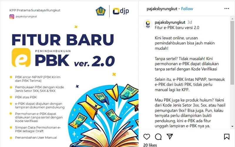 DJP Luncurkan e-Pbk Versi 2.0, Berikut Fitur-Fitur Barunya