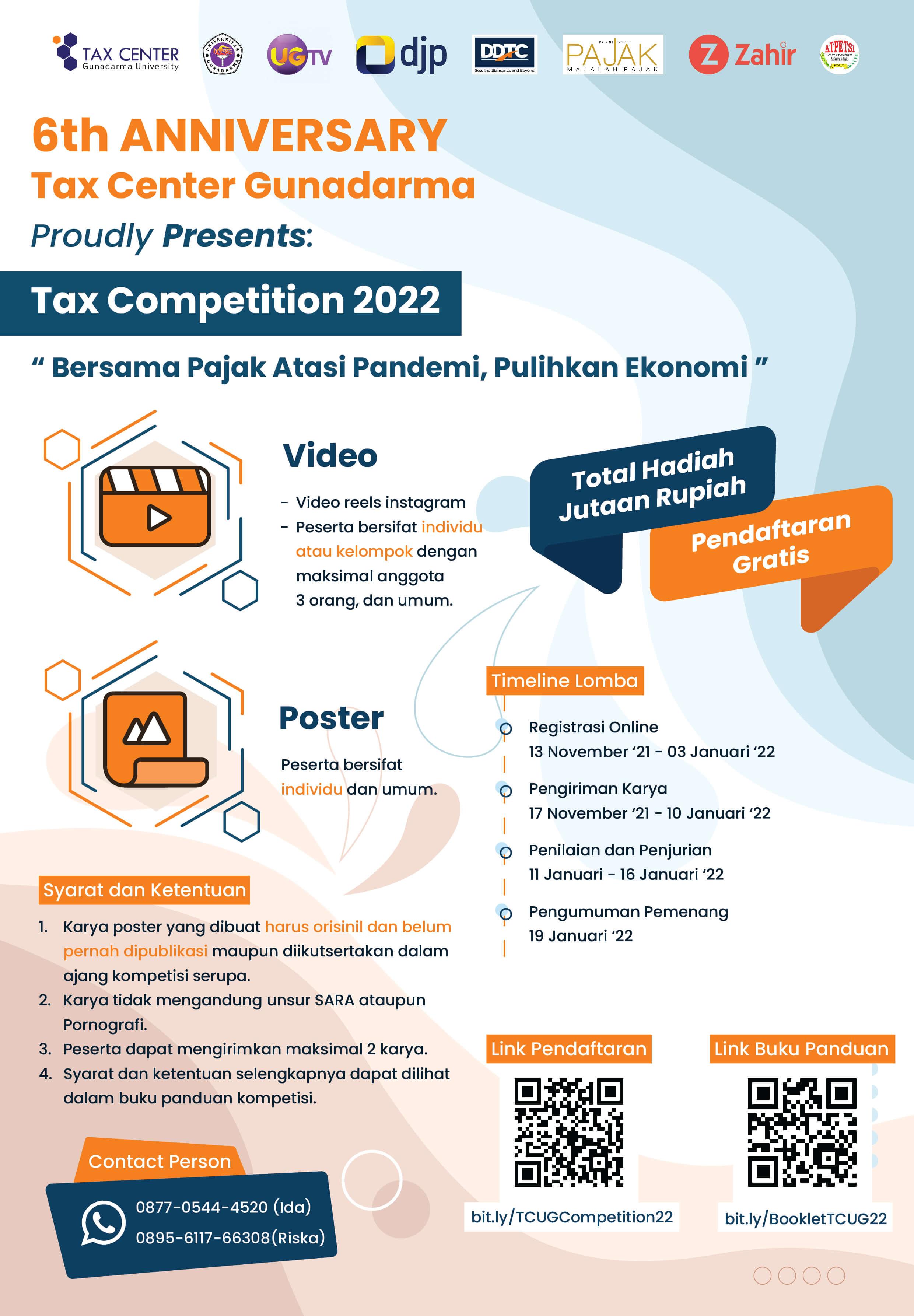 Hadiah Jutaan Rupiah, Tax Center Gunadarma Adakan Lomba Poster & Video