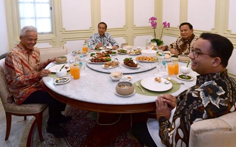 Jokowi Ajak 3 Capres Makan Siang Bersama, Apa Pesannya?