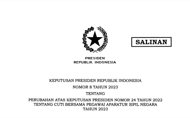 Jokowi Teken Keppres Baru Soal Cuti Bersama 2023, Simak Detailnya