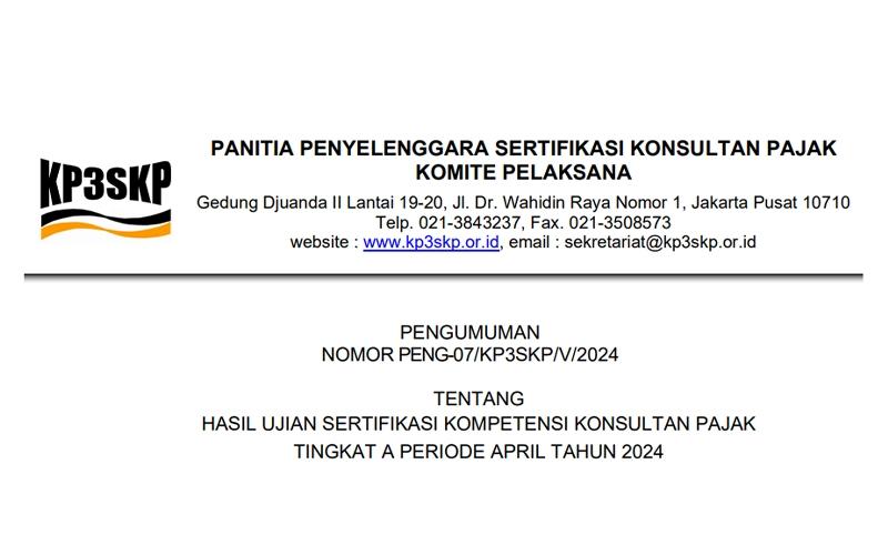 KP3SKP Umumkan Hasil USKP A April 2024, Hanya 10 Peserta yang Lulus