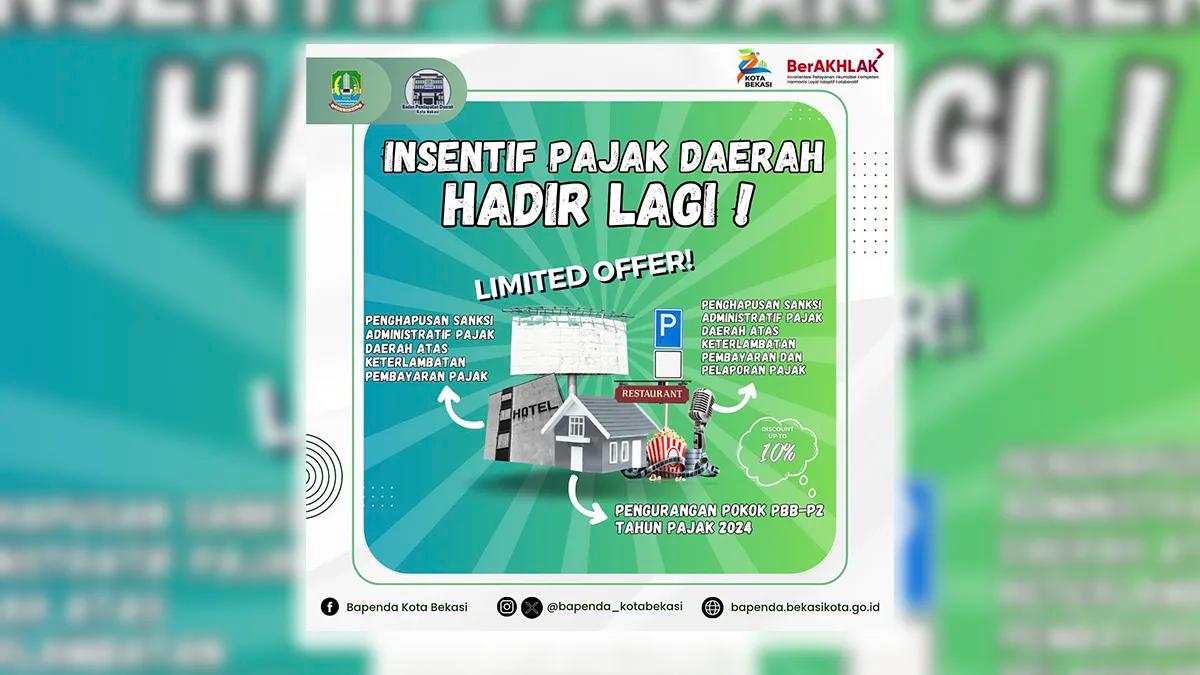 Mulai Hari Ini! Warga Kota Bekasi, Ada Diskon Pajak PBB-P2 hingga 10%