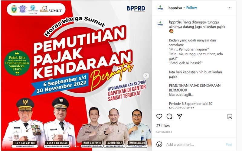 Pemprov Dorong Pemilik Kendaraan Manfaatkan Pemutihan Pajak