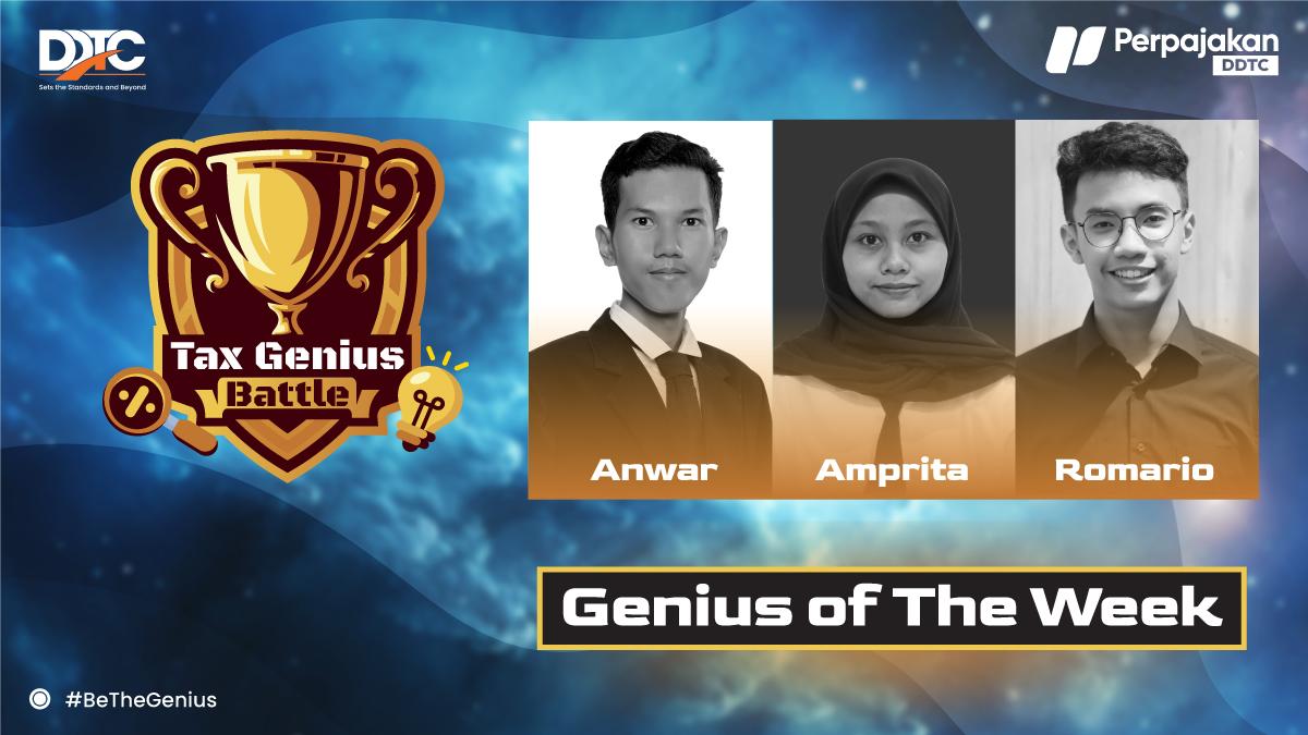 Selamat! Ini 3 Pemenang Kuis Tax Genius Battle Batch 1