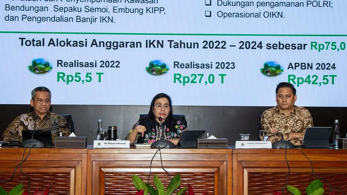 Serapan Anggaran IKN Rendah, Sri Mulyani: Bayar Kontraknya Akhir Tahun