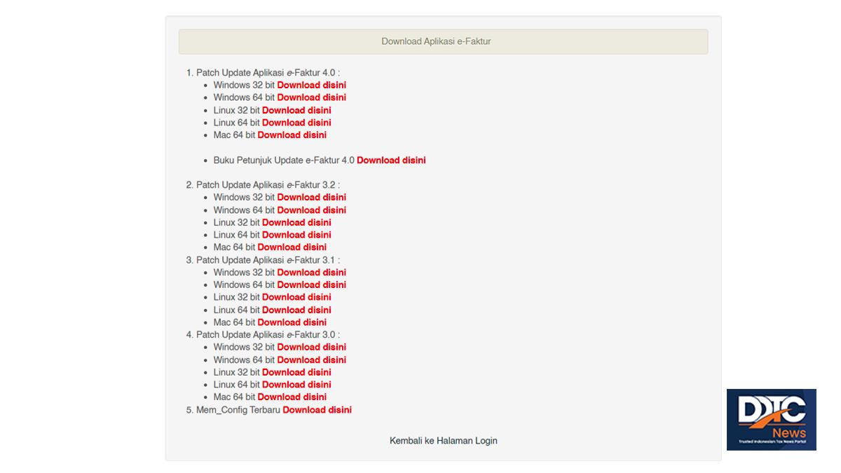 Sudah Bisa Download Installer Aplikasi e-Faktur Desktop Versi 4.0