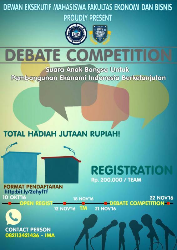  Kampus UIN Jakarta Gelar Lomba Debat Ekonomi