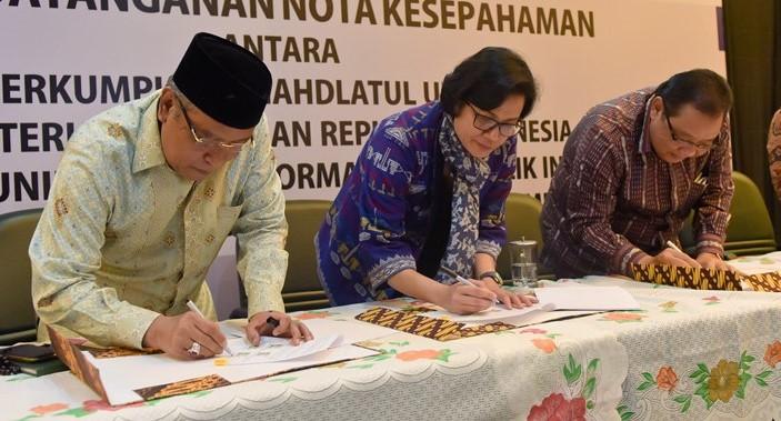 Sri Mulyani Ajak Kiai NU Dorong Kepatuhan Pajak