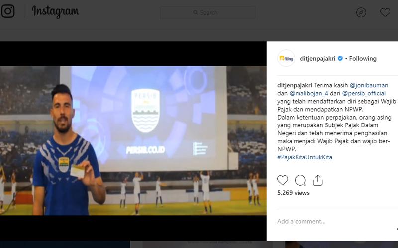 Sah, Dua Pemain Asing Persib Bandung Ini Punya NPWP