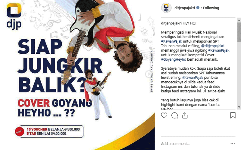 DJP Gelar Kompetisi Cover 'Goyang Heyho', Tertarik Ikut Bergoyang?