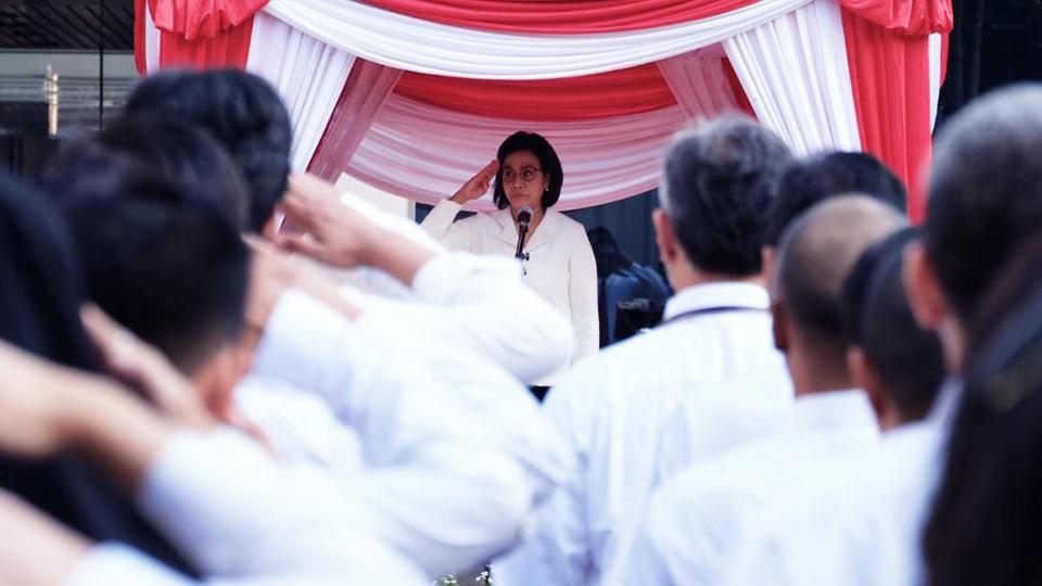 Penghormatan Bendera Merah Putih. (foto: DJP)