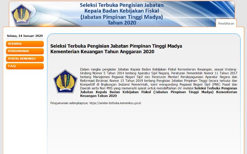 Kemenkeu Gelar Seleksi Terbuka Calon Kepala BKF, Tertarik?