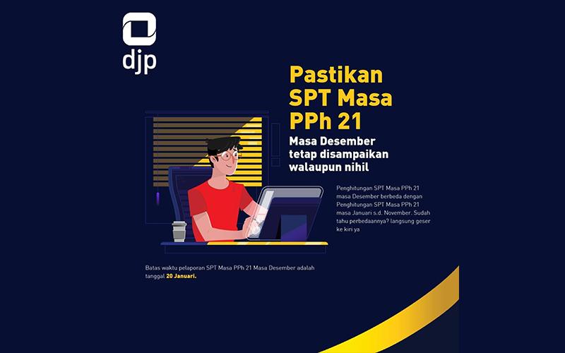 Terakhir Hari Ini, Sudah Lapor SPT Masa PPh 21 Desember?