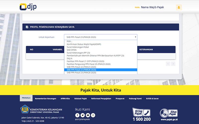 Minta SKB PPh Pasal 22 & PPh Pasal 23 Sudah Bisa Lewat DJP Online