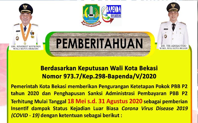 Asyik! Ada Diskon dan Pemutihan Pajak PBB Bagi Warga Bekasi