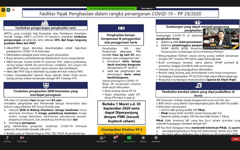 Tak Bisa Dobel, WP Harus Pilih Satu Fasilitas Pajak Sumbangan Covid-19