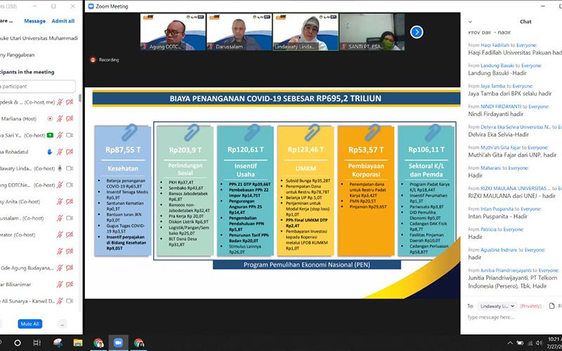 Bahas Soal Insentif Covid-19, Webinar Series DDTC Dimulai  