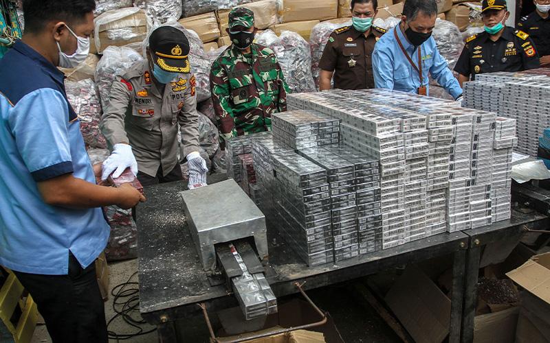 Operasi Makin Gencar, DJBC Sita Ratusan Ribu Batang Rokok Ilegal 