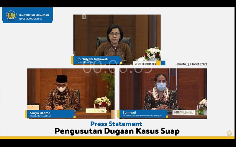 Soal Dugaan Suap Pegawai Pajak, Ini Pernyataan Sri Mulyani