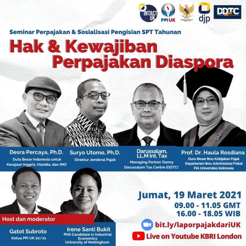 Ada Webinar Soal Hak dan Kewajiban Perpajakan Diaspora, Tertarik?