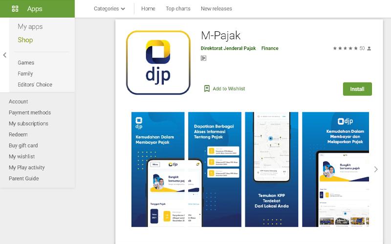 DJP Luncurkan Aplikasi M-Pajak, Sudah Download?