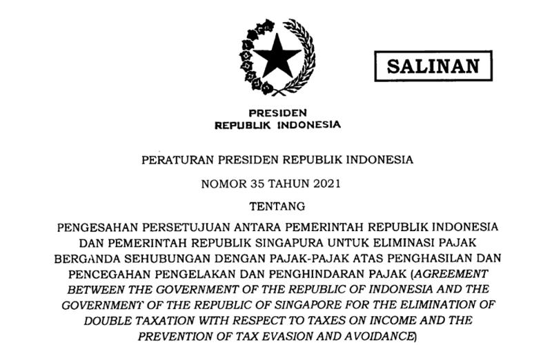 Resmi Diperbarui, Presiden Jokowi Sahkan P3B Indonesia dan Singapura