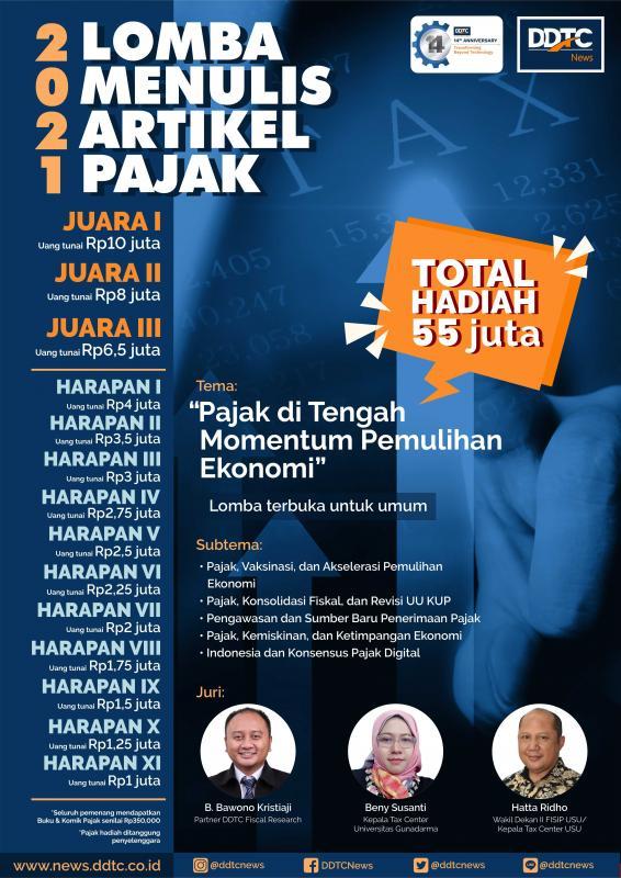 Yuk Daftar! Lomba Menulis Artikel Pajak DDTCNews Berhadiah Rp55 Juta