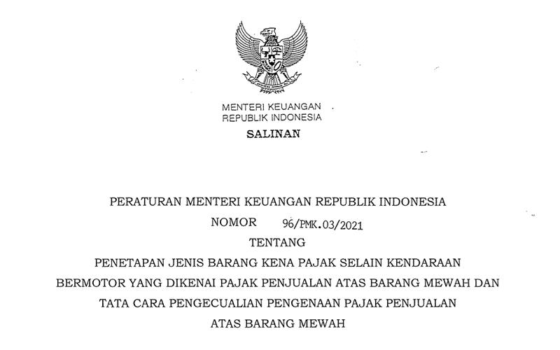 Kemenkeu Perbarui Daftar Barang Mewah Selain Kendaraan yang Kena PPnBM