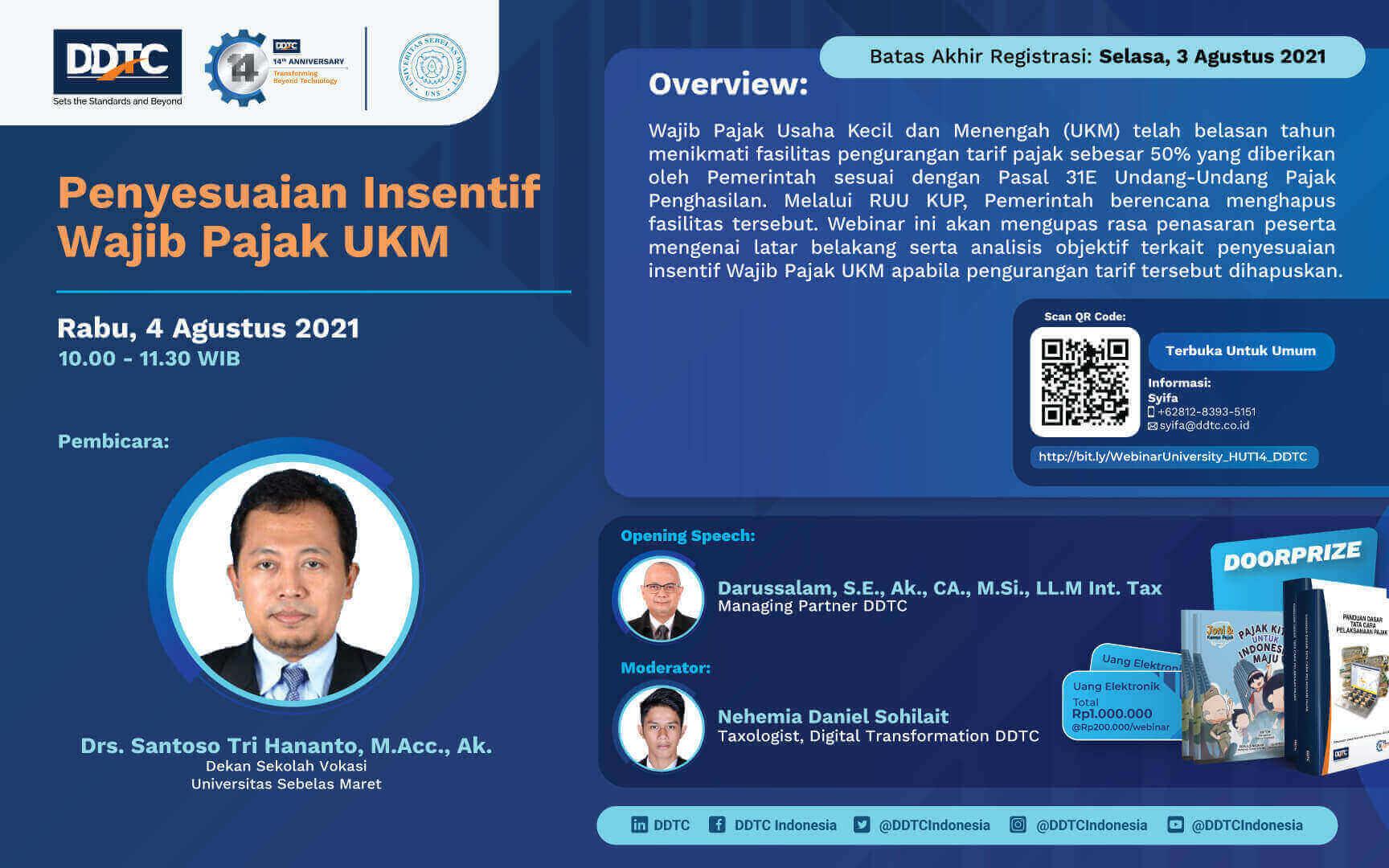 Webinar Gratis! Bahas Penyesuaian Insentif Pajak UKM Lewat RUU KUP