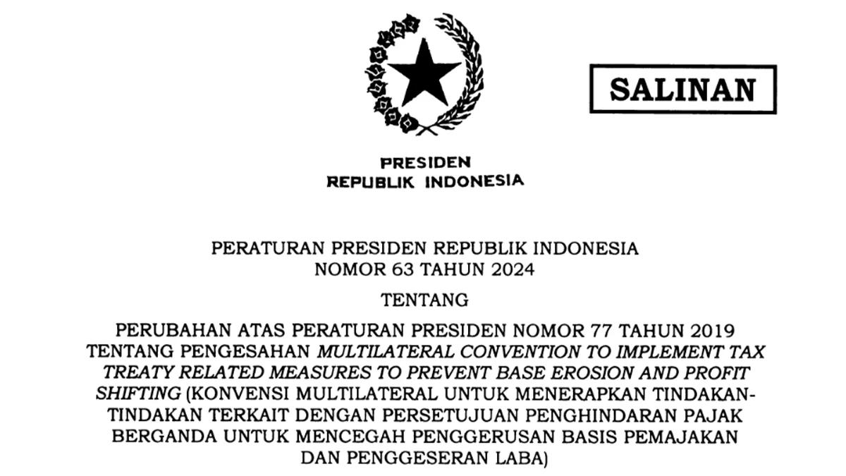 Presiden Jokowi Revisi Perpres terkait Multilateral Instrument